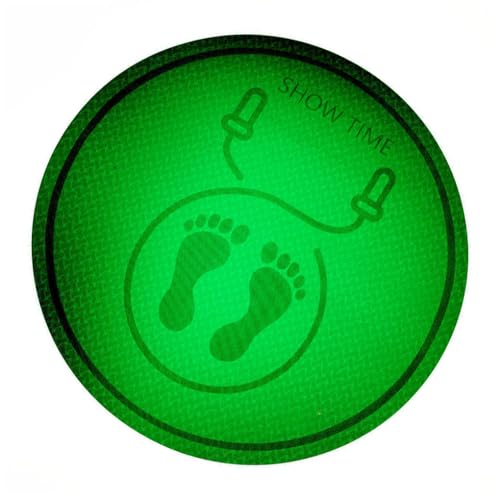 KIXZSAZ Springseilmatte Yoga Sporting Mute Blanket Schallschutzmatten Fitnesstraining Indoor Outdoor Spielplatz, Grün von KIXZSAZ