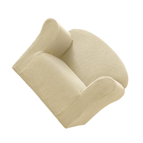 KIXZSAZ Stretch Schonbezüge, flexibel und multifunktional, schützen das Sofa vor Abnutzung. Polyester elastischer Sofabezug. Sofa Schonbezüge, cremefarben von KIXZSAZ