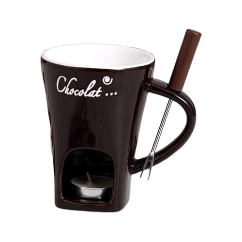 KIXZSAZ Tragbare Käse Schmelzen Keramik Tasse Für Fondue Liebhaber Keramik Eintopf Tasse Set Persönliche Eintopf Heizung Lebensmittel, Kaffee von KIXZSAZ
