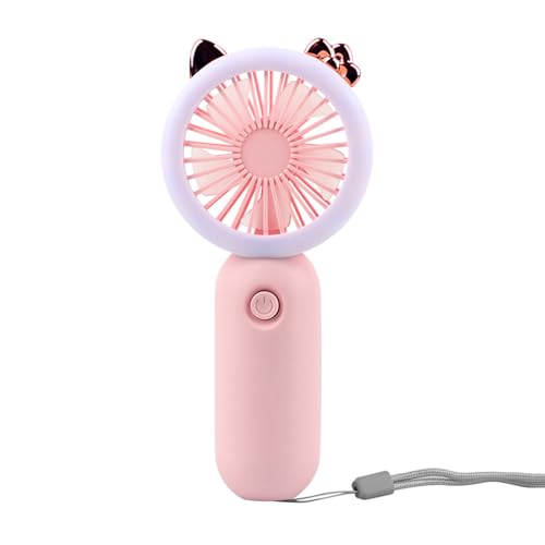 KIXZSAZ Tragbarer Mini mit USB Aufladung für Kühlung unterwegs. Das LED Nachtlicht ist nicht ein, sondern kann auch als Notlicht verwendet werden, Rosa KIXZSAZ Tragbarer Mini mit USB Aufladung für Kühlung unterwegs. Das LED Nachtlicht ist nicht ein, sondern kann auch als Notlicht verwendet werden, Rosa von KIXZSAZ