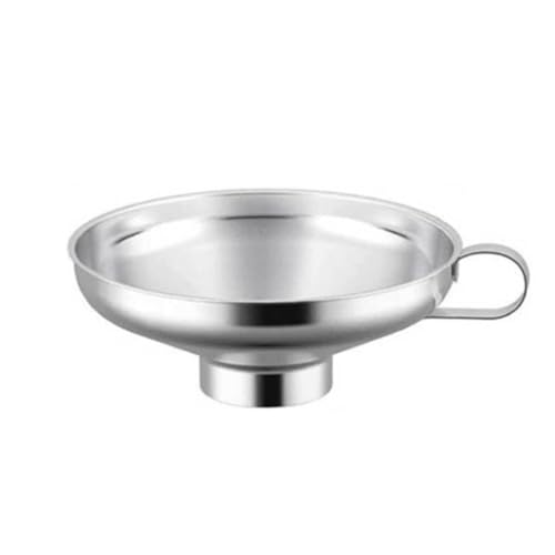 KIXZSAZ Weithals Dosentrichter Edelstahl Dressing Filter Verdickte Trichter für Pulverflüssigkeiten Trockene Zutaten, L von KIXZSAZ