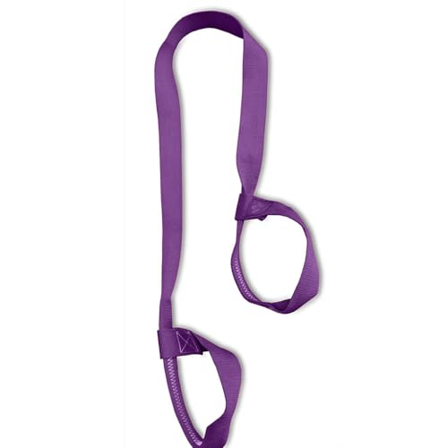 KIXZSAZ Yogamatte, Baumwollgurt, Flexible Trageschlaufe, Sporttasche, Stretch, elastisches Seil, Fitnessstudio, Übungsgurte, 2 Taschen, Violett KIXZSAZ Yogamatte, Baumwollgurt, Flexible Trageschlaufe, Sporttasche, Stretch, elastisches Seil, Fitnessstudio, Übungsgurte, 2 Taschen, Violett von KIXZSAZ