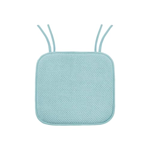 KIXZSAZ rutschfeste Stuhlkissen mit Stabiler und Selbstklebender Basis für sicheres Sitzen, in Mehreren farbenfrohen Farben erhältlich, Azurgrün, 40 * 40cm von KIXZSAZ