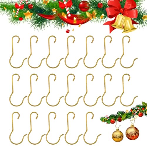 Weihnachts-Haken, 200 Stück, 3 x 1,5 cm, Weihnachtskugel-Ornament-Haken mit Aufbewahrungsbox für Weihnachtsbaumdekoration, Festival-Dekorationen, Edelstahl, biegbar zum Aufhängen kleiner Ornamente Weihnachts-Haken, 200 Stück, 3 x 1,5 cm, Weihnachtskugel-Ornament-Haken mit Aufbewahrungsbox für Weihnachtsbaumdekoration, Festival-Dekorationen, Edelstahl, biegbar zum Aufhängen kleiner Ornamente von KIYFXA