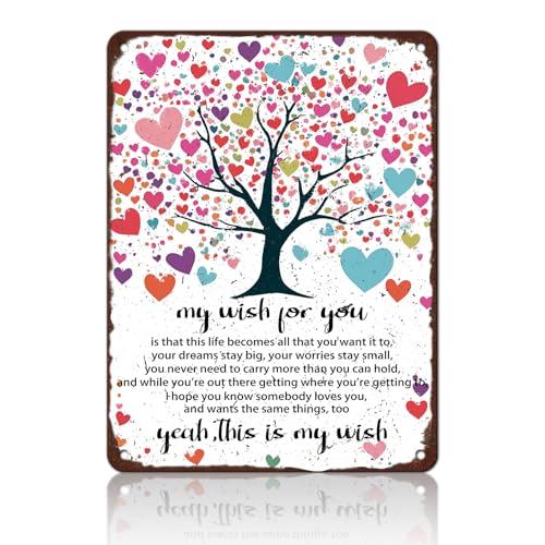 KIYOYO Blechschilder mit englischer Aufschrift "This Is My Wish Song", Musikposter, Retro, lustiges Metallschild, Vintage-Poster, Wandkunst für Küche, Garten, Zuhause, Kaffee-Dekoration, Blechschild KIYOYO Blechschilder mit englischer Aufschrift "This Is My Wish Song", Musikposter, Retro, lustiges Metallschild, Vintage-Poster, Wandkunst für Küche, Garten, Zuhause, Kaffee-Dekoration, Blechschild von KIYOYO
