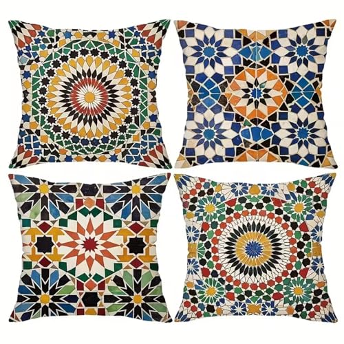 Gelbe Geometrie Leinen Kissenbezug 35x35 cm 4er Set Schwarz Grün Kissenbezug Outdoor Wasserdicht Kissenhülle Modern Kissenbezüge Quadratisch Saisonnal Zierkissenbezug für Wohnzimmer Couch Balkon Gelbe Geometrie Leinen Kissenbezug 35x35 cm 4er Set Schwarz Grün Kissenbezug Outdoor Wasserdicht Kissenhülle Modern Kissenbezüge Quadratisch Saisonnal Zierkissenbezug für Wohnzimmer Couch Balkon von KIZIFI