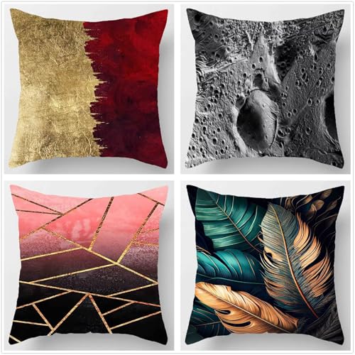 KIZIFI Braune Blätter Leinen Kissenbezug 70x70 cm 4er Set Rot Rosa Kissenbezug Outdoor Wasserdicht Kissenhülle Modern Kissenbezüge Quadratisch Saisonnal Zierkissenbezug für Wohnzimmer Couch Balkon KIZIFI Braune Blätter Leinen Kissenbezug 70x70 cm 4er Set Rot Rosa Kissenbezug Outdoor Wasserdicht Kissenhülle Modern Kissenbezüge Quadratisch Saisonnal Zierkissenbezug für Wohnzimmer Couch Balkon von KIZIFI