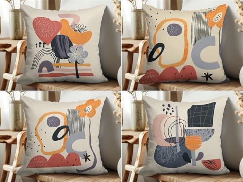 KIZIFI Rosa Gelb Leinen Kissenbezug 65x65 cm 4er Set Einfache Blumen Kissenbezug Outdoor Wasserdicht Kissenhülle Modern Kissenbezüge Quadratisch Saisonnal Zierkissenbezug für Wohnzimmer Couch Balkon KIZIFI Rosa Gelb Leinen Kissenbezug 65x65 cm 4er Set Einfache Blumen Kissenbezug Outdoor Wasserdicht Kissenhülle Modern Kissenbezüge Quadratisch Saisonnal Zierkissenbezug für Wohnzimmer Couch Balkon von KIZIFI