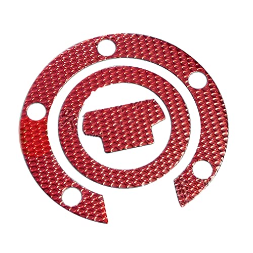 KIZQYN Motorrad-Aufkleber, Emblem, Tankpad, Tankdeckel, Schutzabdeckung Für Yamaha YZF R1 YZF R6 FJR1300 FZ1S FZ8 FZ6S FZ6N XJ6 FZ6R rutschfeste Aufkleber (Color : Rosso) von KIZQYN
