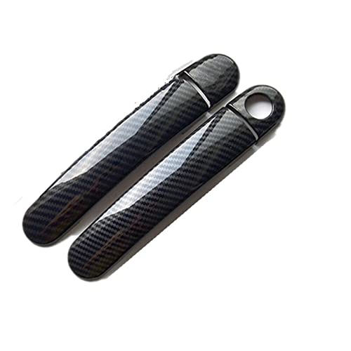 KIZQYN Türschnalle Für VW Für Golf 5 MK5 Für Golf V Rabbit 1K 2004–2009 Kohlefaser-Chrom-Auto-Türgriff-Abdeckung Styling-Zubehör-Aufkleber ( Color : 6 ) von KIZQYN