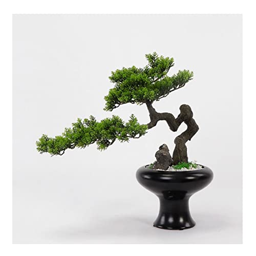 Künstlicher Bonsai-Baum Simulation Bonsai Tree Indoor Künstliche Bonsai Bäume Home Wohnzimmer Lobby Hotel Desktop Dekoration Willkommen Kiefern Bonsai Anlage Gefälschte Pflanze Künstliche ( Color : B von KIZQYN