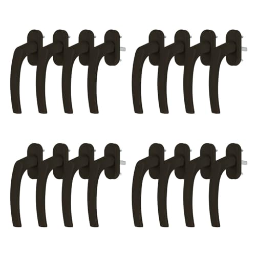 16 x Alu Fenstergriff in Braun RAL 8019 - Stiftlänge 30mm 16 x Alu Fenstergriff in Braun RAL 8019 - Stiftlänge 30mm von kj-vertrieb