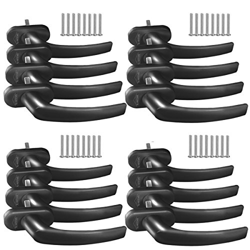 16 x Alu Fenstergriff in Schwarz RAL 9005 - Stiftlänge 30mm 16 x Alu Fenstergriff in Schwarz RAL 9005 - Stiftlänge 30mm von kj-vertrieb