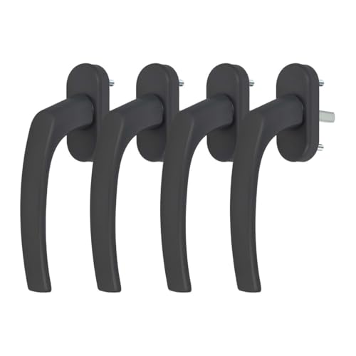 4 x Alu Fenstergriff in Grau RAL 7016 - Stiftlänge 35mm 4 x Alu Fenstergriff in Grau RAL 7016 - Stiftlänge 35mm von kj-vertrieb