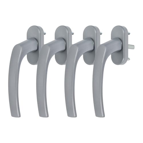 4 x Alu Fenstergriff in Silber F1 - Stiftlänge 30mm 4 x Alu Fenstergriff in Silber F1 - Stiftlänge 30mm von kj-vertrieb