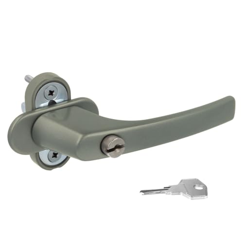 Alu Fenstergriff in Dunkelsilber F9 abschließbar - Stiftlänge 30mm Alu Fenstergriff in Dunkelsilber F9 abschließbar - Stiftlänge 30mm von kj-vertrieb