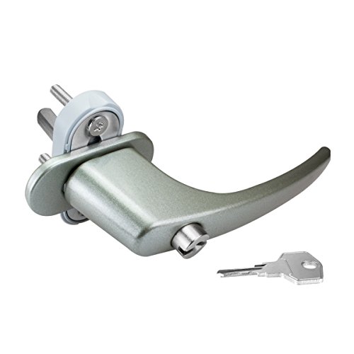 Alu Fenstergriff in Dunkelsilber F9 abschließbar - Stiftlänge 35mm Alu Fenstergriff in Dunkelsilber F9 abschließbar - Stiftlänge 35mm von kj-vertrieb