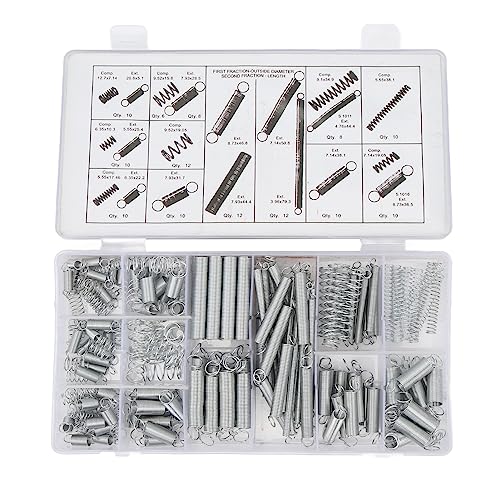 200 -pcs -Zink -Stahlkomprimierung und Verlängerungsfedern Kit - 20 Stile, für Autoreparaturen, DIY -Projekte, Haushaltswartung, Autowartung 200 -pcs -Zink -Stahlkomprimierung und Verlängerungsfedern Kit - 20 Stile, für Autoreparaturen, DIY -Projekte, Haushaltswartung, Autowartung von KJAOYU