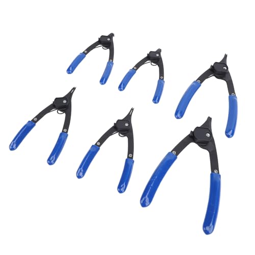 6PCS Snap Ring Pliers Set - 6in & 8in Metal Adjustable Internal External Retaining Ring Pliers for Vehicles - Ideal for Automotive and Household Repairs von KJAOYU