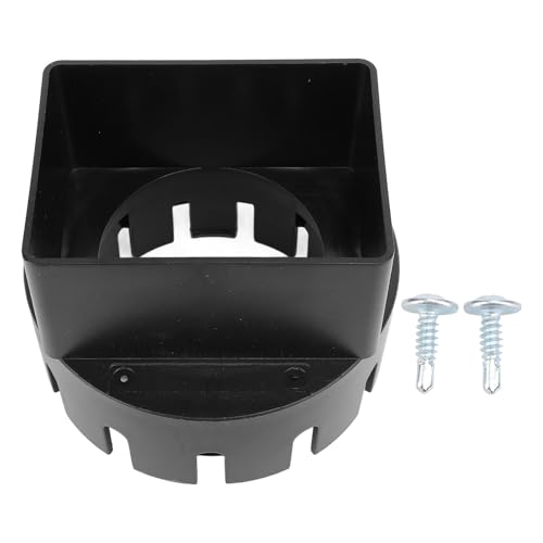 Downspout to Drain Pipe Adapter, 3x4 Inch Rain Gutter Downspout Adapter - PVC Square Connector for smoothness Outdoor Drainage - Ideal for Homeowners and Contractors (Black) von KJAOYU