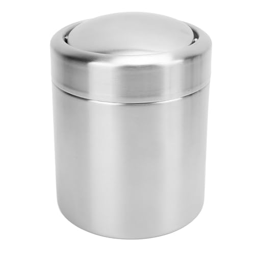KJAOYU Mini Trash Can with Lid, Desktop Small Trash Can Recycling Bin Cute Metal Garbage Can 304 Stainless Steel Small Countertop Garbage Can for Home, Office, and Dorm Use KJAOYU Mini Trash Can with Lid, Desktop Small Trash Can Recycling Bin Cute Metal Garbage Can 304 Stainless Steel Small Countertop Garbage Can for Home, Office, and Dorm Use von KJAOYU