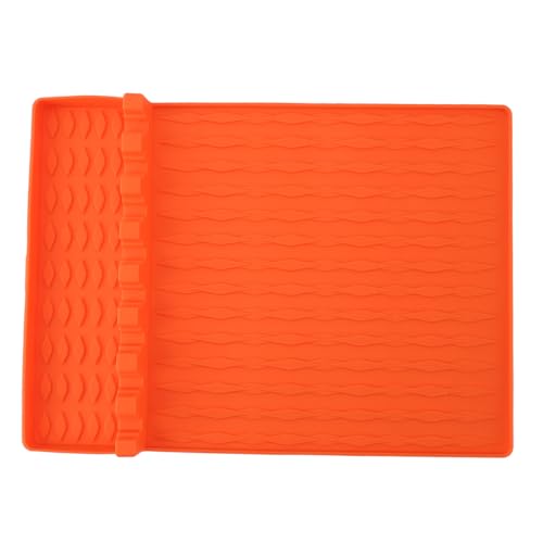 KJAOYU Silicone Grill Mat, Silicone Griddle Tools Mat, Large Heat and Easy to Mat for Outdoor Grilling and Kitchen Counter, for Organizing Grill Utensils and Seasoning Jars (Type 1) von KJAOYU