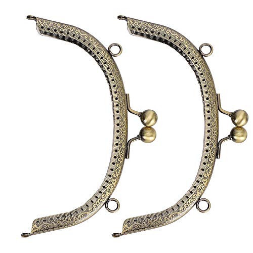 Purse Clasp Frame, 2-Piece Purse Arch Frame Clasp Lock Set, DIY coinss Bag Handle for Handbag and Purse Crafting, Ideal for Sewing Projects and Accessories Purse Clasp Frame, 2-Piece Purse Arch Frame Clasp Lock Set, DIY coinss Bag Handle for Handbag and Purse Crafting, Ideal for Sewing Projects and Accessories von KJAOYU