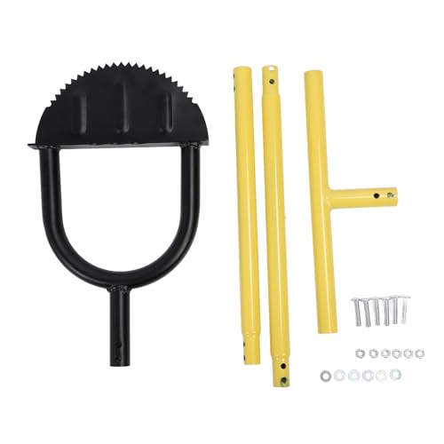 Serrated edgesr Lawn Tool, Efficient Garden Weasel edgesr - Manual Half Moon Lawn edgesr with T Handle, for Gardeners and Landscapers Seeking Easy Lawn Maintenance von KJAOYU