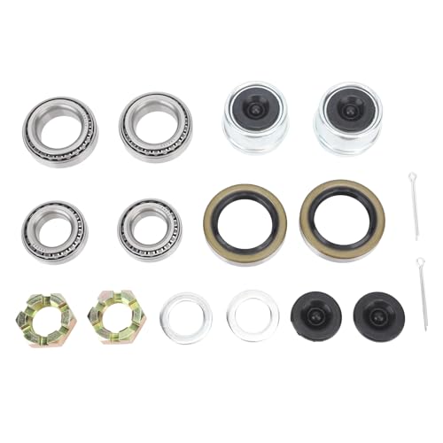 Trailer Axle Bearing Kit Low Working Noise Long Lifespan L68149 L68111 for 1 1/16in to 1 3/8in Trailer Axles 3500lb - Comprehensive and Durable for Heavy Duty Use Trailer Axle Bearing Kit Low Working Noise Long Lifespan L68149 L68111 for 1 1/16in to 1 3/8in Trailer Axles 3500lb - Comprehensive and Durable for Heavy Duty Use von KJAOYU