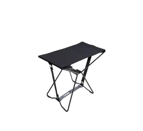 KJBDQQH Angelstuhl Leichter Klapphocker, tragbarer Outdoor-Klappstuhl, lässig, einfach, Tasche, Mazar, Picknick, Campingstuhl, Angelhocker(Black Trumpet) von KJBDQQH