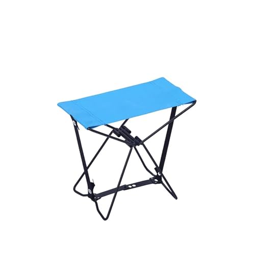 KJBDQQH Angelstuhl Leichter Klapphocker, tragbarer Outdoor-Klappstuhl, lässig, einfach, Tasche, Mazar, Picknick, Campingstuhl, Angelhocker(Blue Trumpet) von KJBDQQH