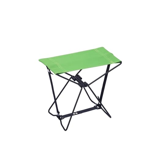 KJBDQQH Angelstuhl Leichter Klapphocker, tragbarer Outdoor-Klappstuhl, lässig, einfach, Tasche, Mazar, Picknick, Campingstuhl, Angelhocker(Green Trumpet) von KJBDQQH