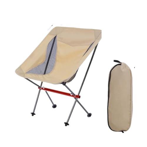 KJBDQQH Angelstuhl Tragbarer, Zusammenklappbarer Campingstuhl Im Freien, Mondstuhl, Zusammenklappbar for Wandern, Picknick, Angeln, Stühle, Naturwanderung, Touristenstuhl(05) von KJBDQQH