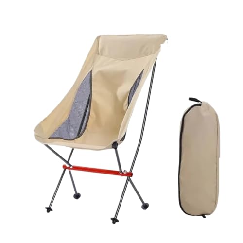 KJBDQQH Angelstuhl Tragbarer, Zusammenklappbarer Campingstuhl Im Freien, Mondstuhl, Zusammenklappbar for Wandern, Picknick, Angeln, Stühle, Naturwanderung, Touristenstuhl(06) von KJBDQQH