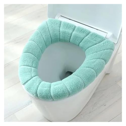 KJBDQQH Winter Toilettensitzauflage 1 stück Toilettensitzauflage Dehnbare Toilettensitzkissenbezug Matte Wärmer Haushaltswaren Badezimmerbedarf 30 cm x 30 cm(Green) von KJBDQQH