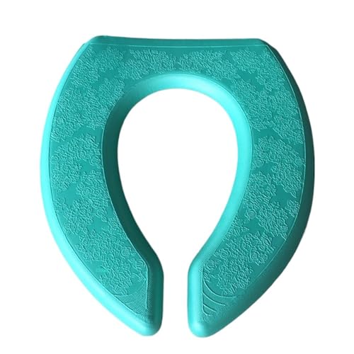 KJBDQQH Winter Toilettensitzauflage Geprägter U-förmiger Toilettensitz, universell, langlebig, rutschfest, bequem, leicht zu reinigen, wiederverwendbar, waschbar, Toilettendeckel(Style B) von KJBDQQH