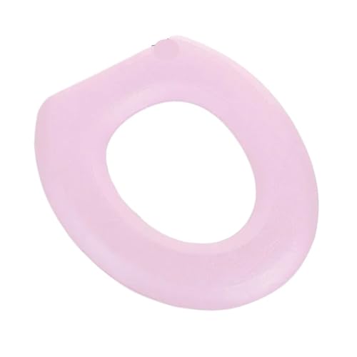 KJBDQQH Winter Toilettensitzauflage O-förmiger Toilettensitzbezug, hält warm, Kürbismuster, Toilettenmatte, strickt weiche Unterlage, Toilettensitz, waschbares Badezimmerzubehör(Pink-1Pcse) von KJBDQQH