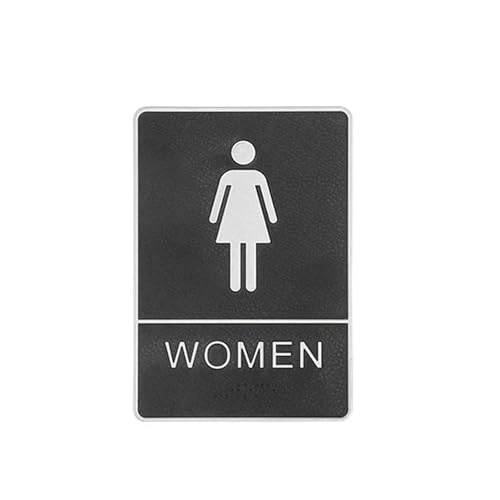 Toilettenzeichen 1PC Badezimmer Mark Label Abnehmbare Rückseite Selbstklebende Toilette WC Zeichen Wandaufkleber DIY Dekor Waschraum Zeichen Mark Büro(Blue) von KJBDQQH