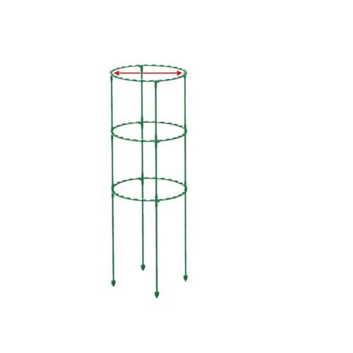 tomatenkäfig Kletterpflanze Spalier Größen Kunststoff Ring for montieren Garten Tomaten Unterstützung(Gold) von KJBDQQH