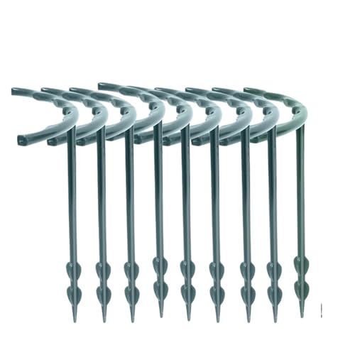 tomatenkäfig Kunststoff Unterstützung Pile Stand Anlage for Blumen Gewächshäuser Anordnung Befestigung Stange Halter Gartengeräte(S 10PCS) von KJBDQQH
