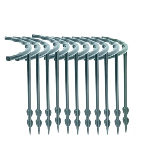 tomatenkäfig Kunststoff Unterstützung Pile Stand Anlage for Blumen Gewächshäuser Anordnung Befestigung Stange Halter Gartengeräte(S 12PCS) von KJBDQQH