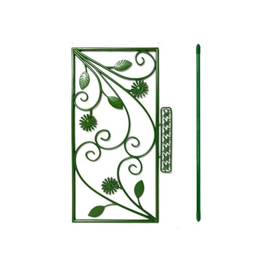 tomatenkäfig Pflanzengitter Gartenunterstützung Tomatenrebe Klettergestell Rahmen Kunststoff Blumengemüse Anbaukäfig(120cmX38cm) von KJBDQQH