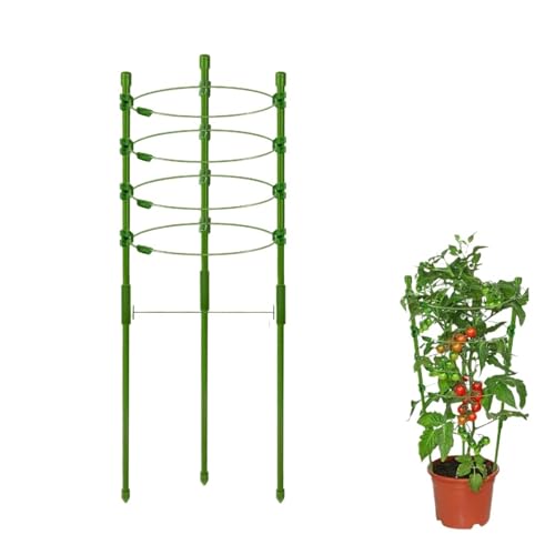 tomatenkäfig Verstellbarer Tomatenkäfig, Pflanzenstützkäfig, Gurkengitter for Kletterpflanzen(1 Pack) von KJBDQQH