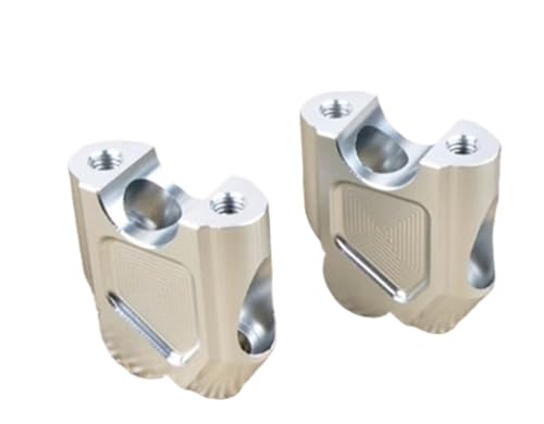 Barren Für Benelli TRK552X Motorräder Lenker Höhe Erhöhen Kit Zurück Bewegen Mount Adapter(Silber) von KJCDSLFCSD