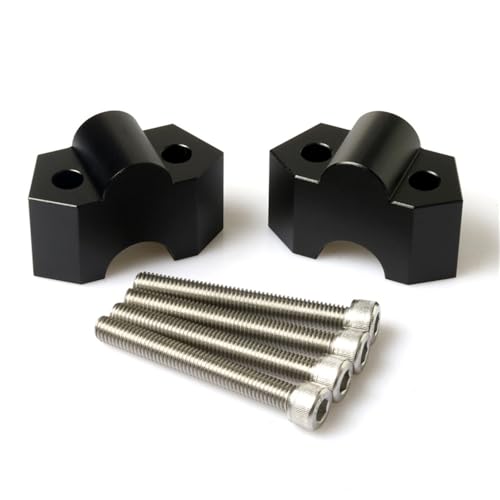 Barren Für CFMOTO 700MT Motorräder Lenker Höhe Um 30MM Erhöhen Kit Mount Adapter(Schwarz) von KJCDSLFCSD