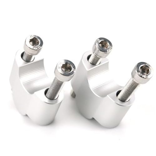 Barren Für CYCLONE RX600 2024 Motorräder Lenker Höhe Erhöhen Kit Mount Adapter(Silber) von KJCDSLFCSD