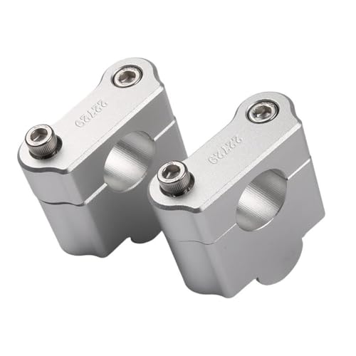 Barren Für SYM ADV150 Husky150 Motorräder Lenker Höhe Um 30MM Erhöhen Kit Mount Adapter(Silber) von KJCDSLFCSD