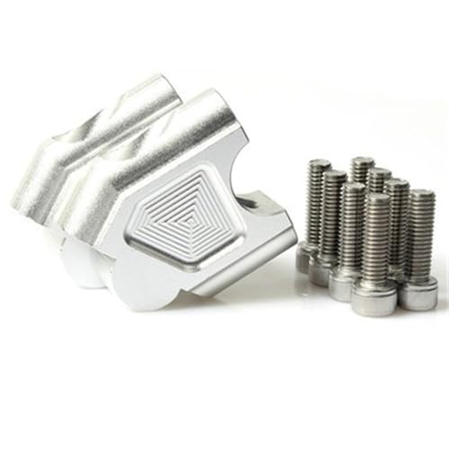 Barren Für VOGE SR150S 2025 Motorräder Lenker Höhe Erhöhen Kit Zurück Bewegen Mount Adapter(Silber) von KJCDSLFCSD