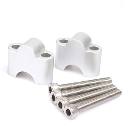 Barren Für VOGE SR150S 2025 Motorräder Lenker Höhe Um 30MM Erhöhen Kit Mount Adapter(Silber) von KJCDSLFCSD