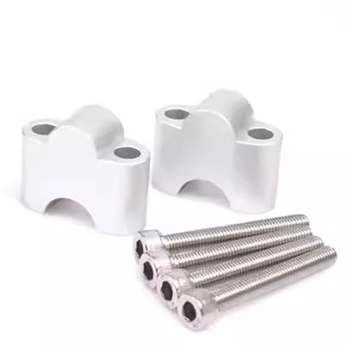 Barren Für ZONSEN Mini150 Motorräder Lenker Höhe Erhöhen Kit Mount Adapter(Silber) von KJCDSLFCSD
